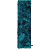 HOCHFLORTEPPICH Whisper Türkis 80x300 cm - Türkis, Textil (80/300cm) - benuta Nest