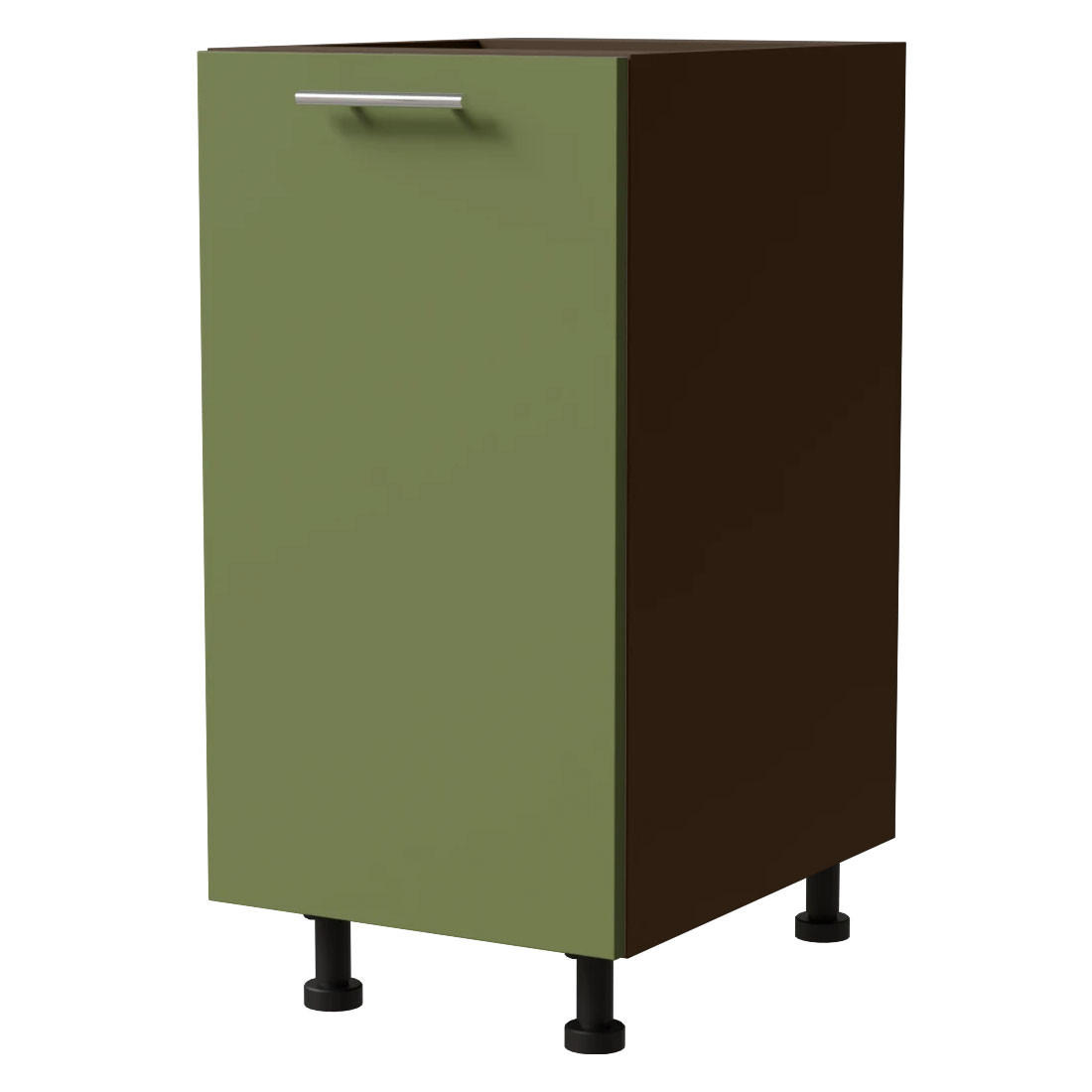 Feldmann-Wohnen Unterschrank Grün, Dunkelgrau 40x82x50 cm