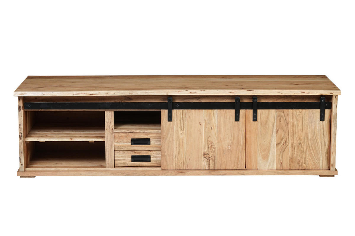 LOWBOARD LIAN I - Beige/Naturfarben, Holz (180/50/55cm) - SAM