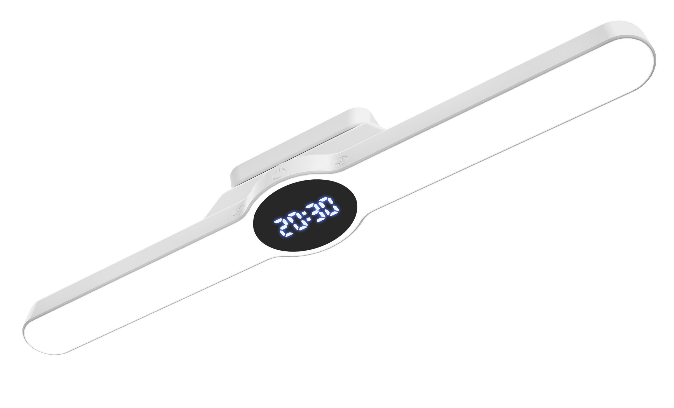 AKKU-LED-LICHT - mit Display, Farbtemperaturwechsel und Timerfunktion für Bad und Arbeitszimmer - Weiß, Kunststoff (4.3/30/4.2cm) - Northpoint