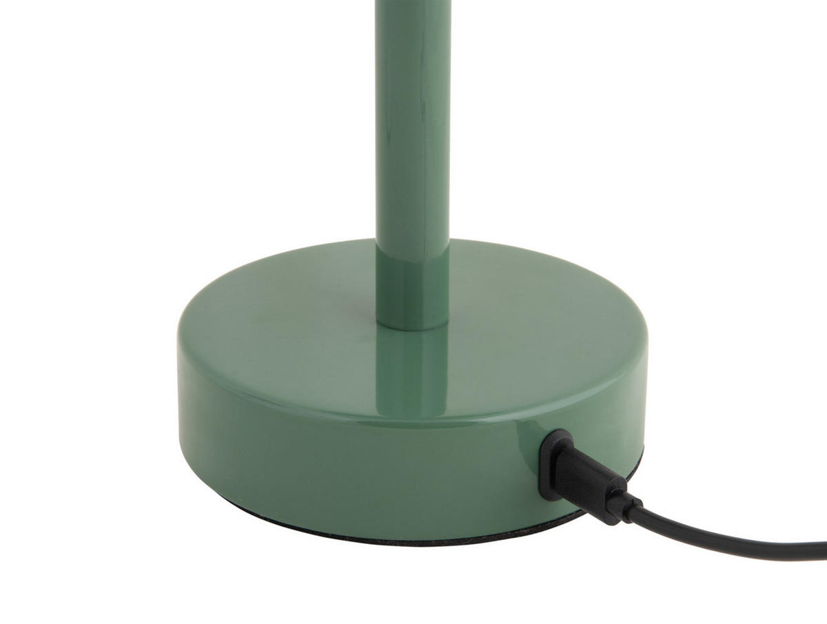 TISCHLAMPE James LED 12.5/12.5/24.5 cm - Grün, Metall (12.5/12.5/24.5cm) - Leitmotiv