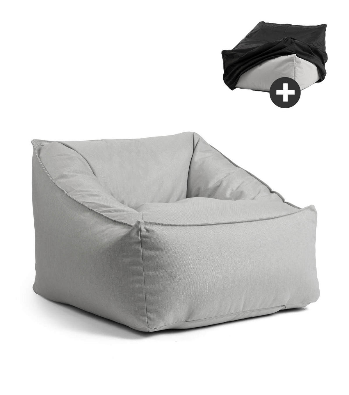 SITZSACK Der Sunnyboy - Grau, Textil (80/60/83cm) - Mokebo