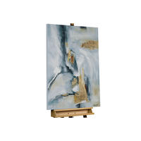 ACRYLBILD HANDGEMALT 75/100 cm - Blau, Holz/Textil (75/100cm) - KUNSTLOFT