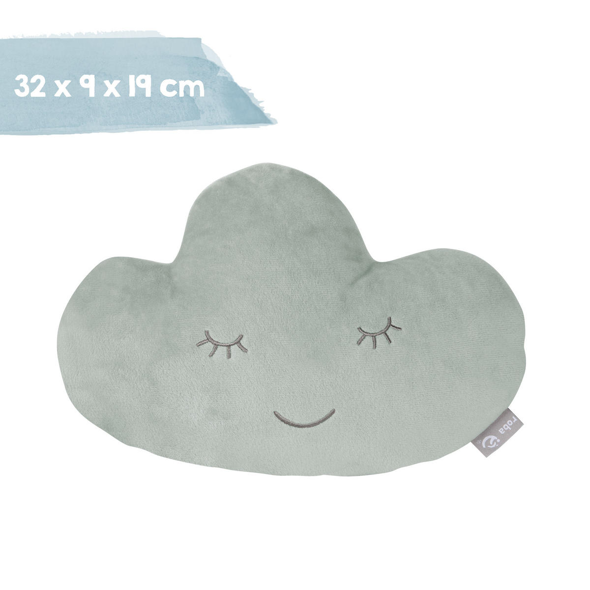 KUSCHEL- UND DEKOKISSEN Wolke grün - Grün, Textil (32/9cm) - Roba