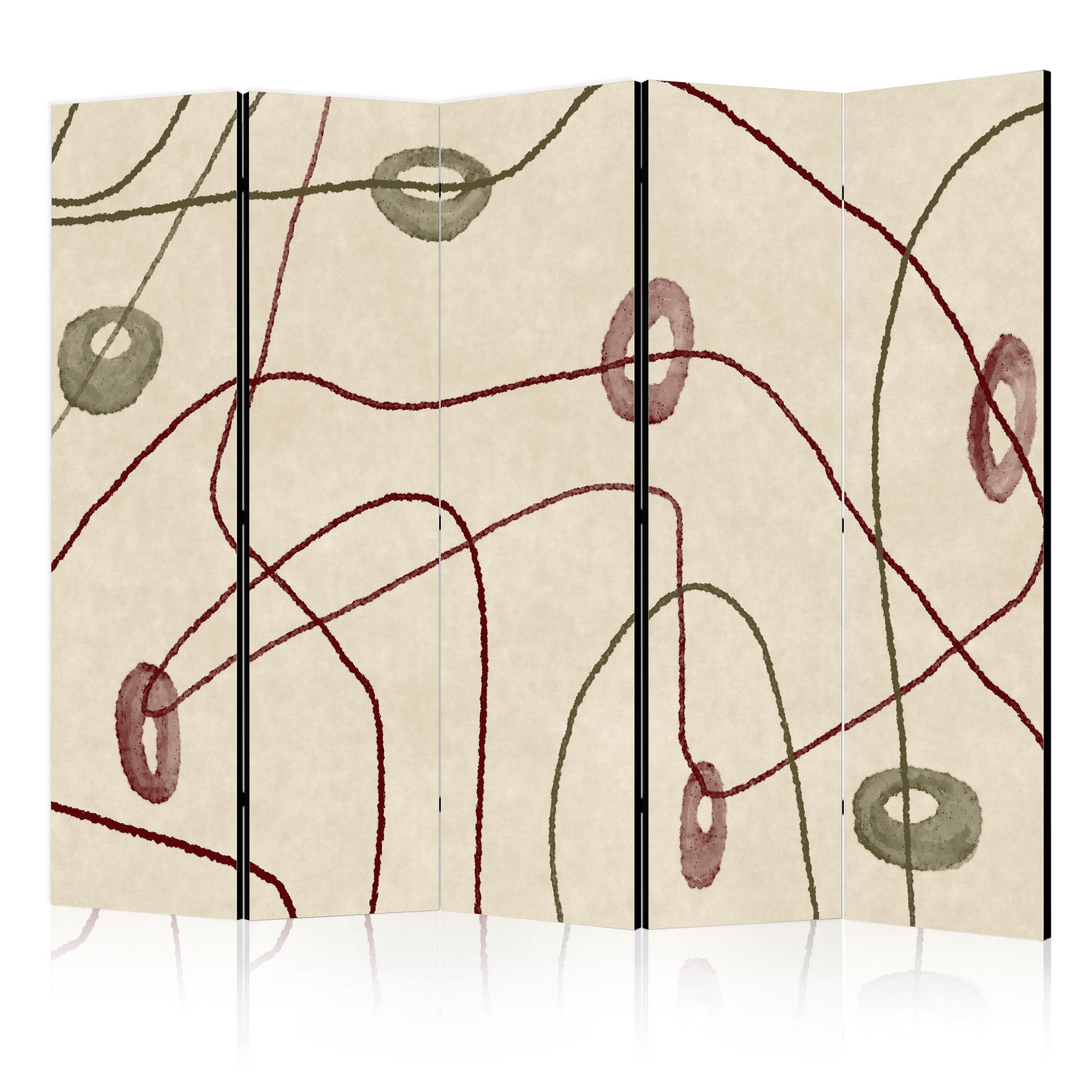 Muralo Paravent Braun 225x172x3 cm