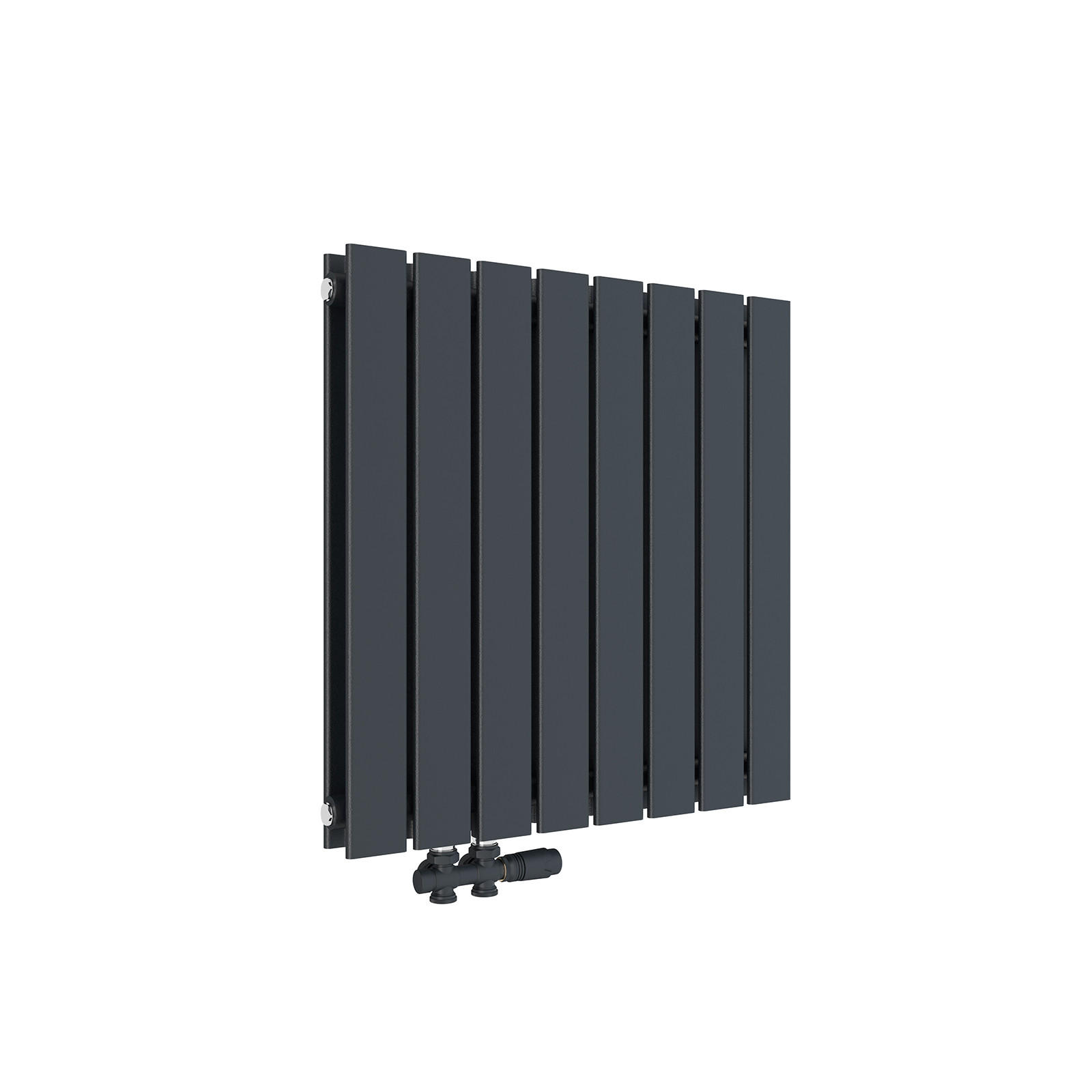 HEIZKÖRPER Flachheizkörper Anthrazit 63/62/6,3 cm - Anthrazit, Metall (62/63/6.3cm) - EMKE