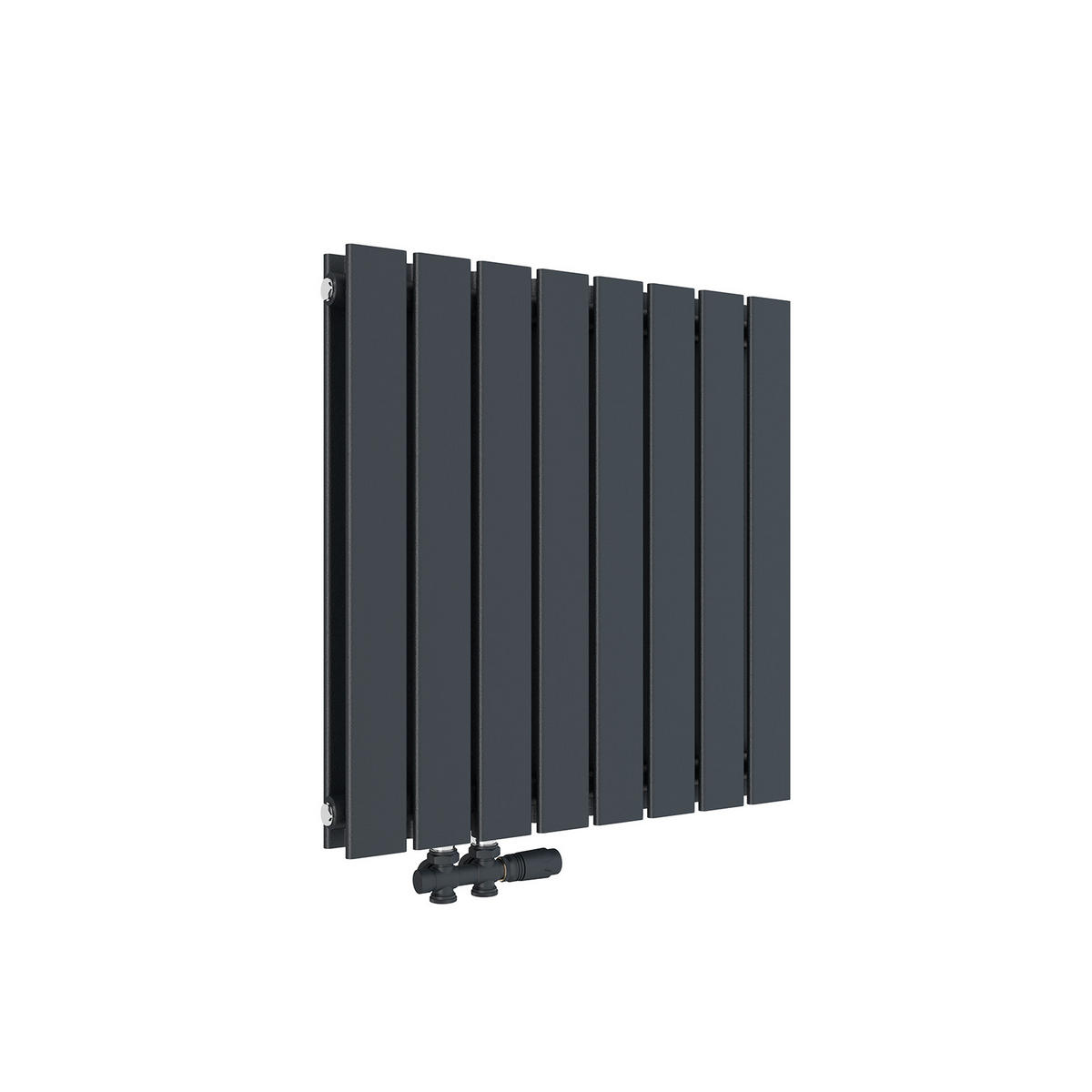 HEIZKÖRPER Flachheizkörper Anthrazit 63/62/6,3 cm - Anthrazit, Metall (62/63/6.3cm) - EMKE