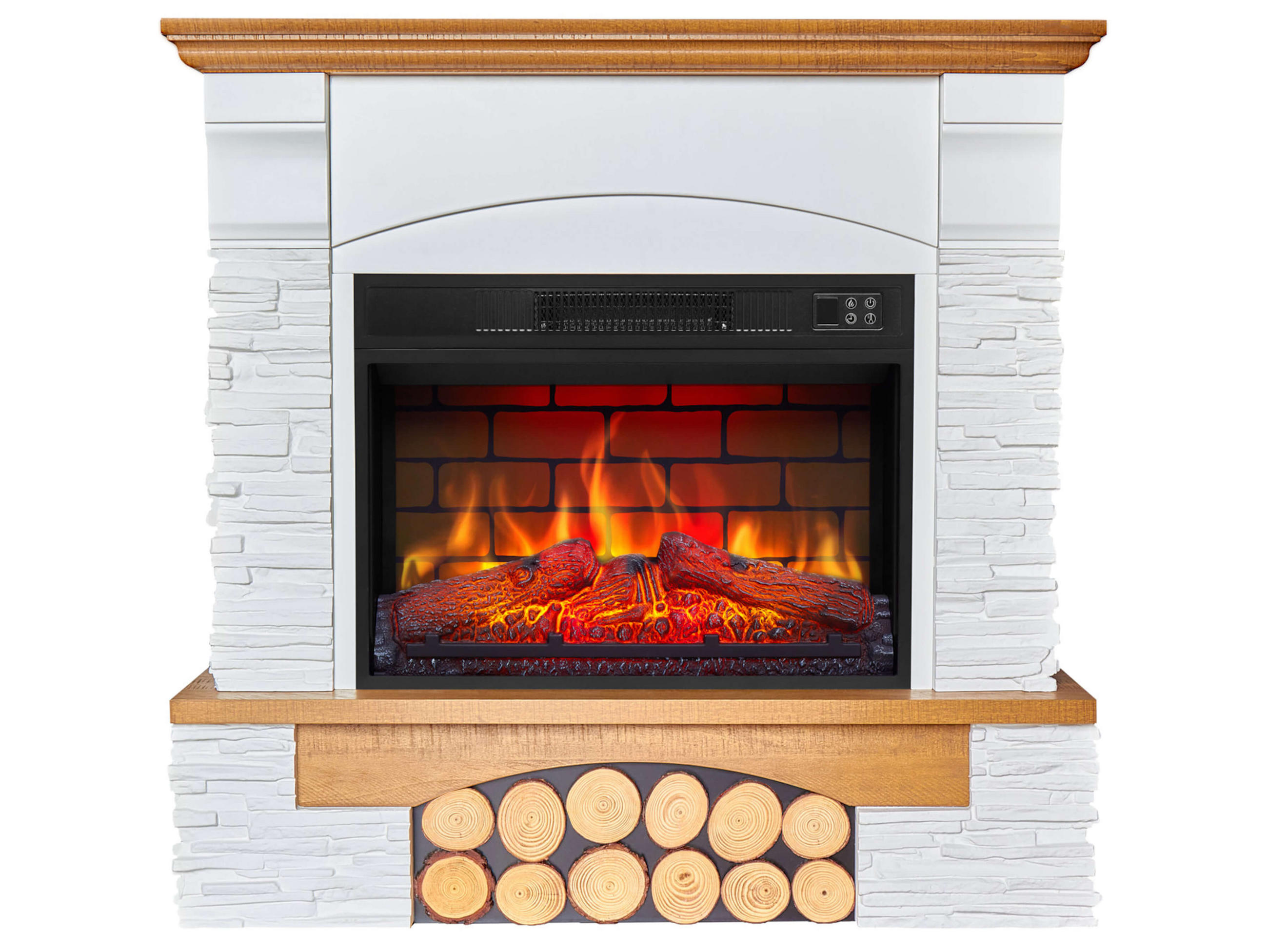 ArtiFlame Elektrokamin Weiß 96x95x29 cm