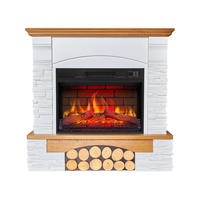 ELEKTROKAMIN Roxwell AF23BS – Eiche, freistehend, MDF-Verkleidung, 3D-Flammeneffekt, LED-Beleuchtung, Heizfunktion - Weiß, Glas/Holzwerkstoff (96/95/29cm) - ArtiFlame