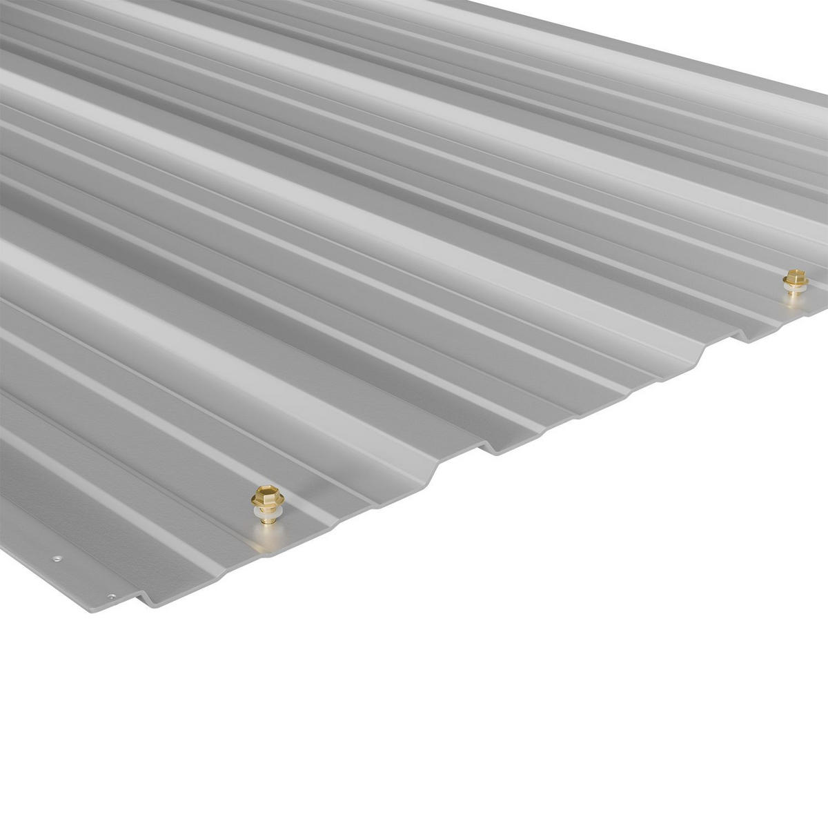 PROFILBLECH Grau 129x45 cm 12er-Set - Grau, Metall (45/129cm) - Juskys