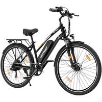 E-BIKE Cityrad BK27 250W-Motor 36V 13Ah Akku - Schwarz, Metall (87cm) - HITWAY