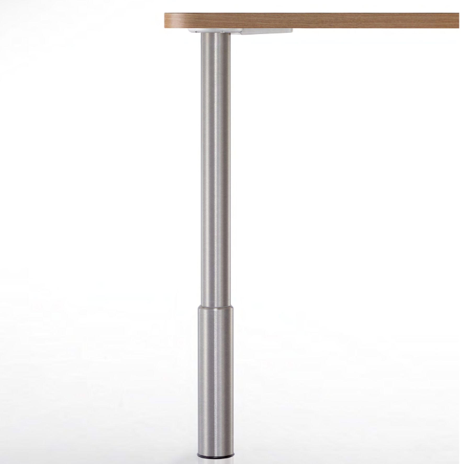 TISCHBEIN Studio 61,5-79,5cm Stützfuß höhenverstellbar Edelstahloptik max 150 kg - Edelstahlfarben, Metall (5/61.5/79.5cm)
