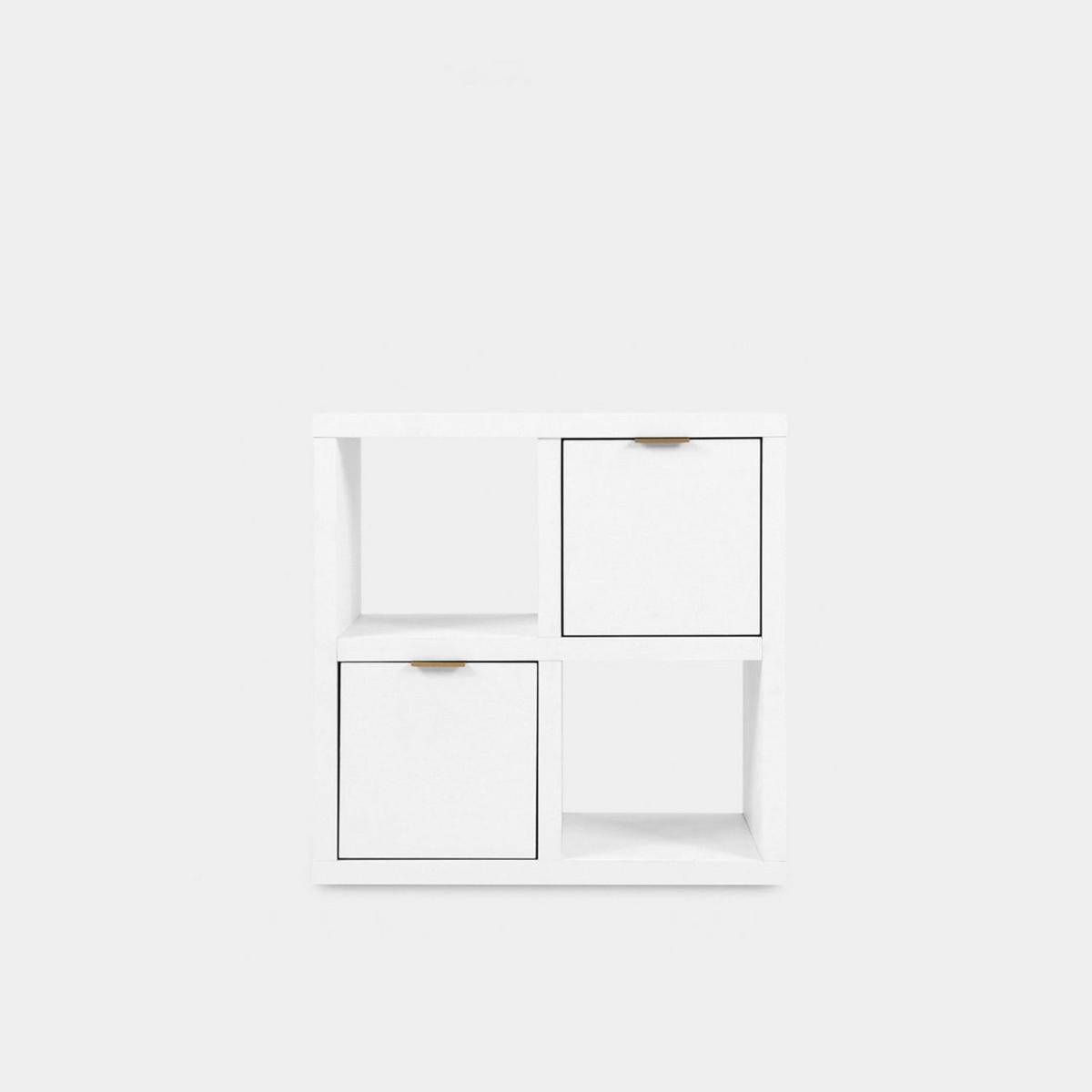 KOMMODE Aleni Weiß 70 cm x 70 cm - Weiß, Holzwerkstoff (70/70/32cm) - Klast Home