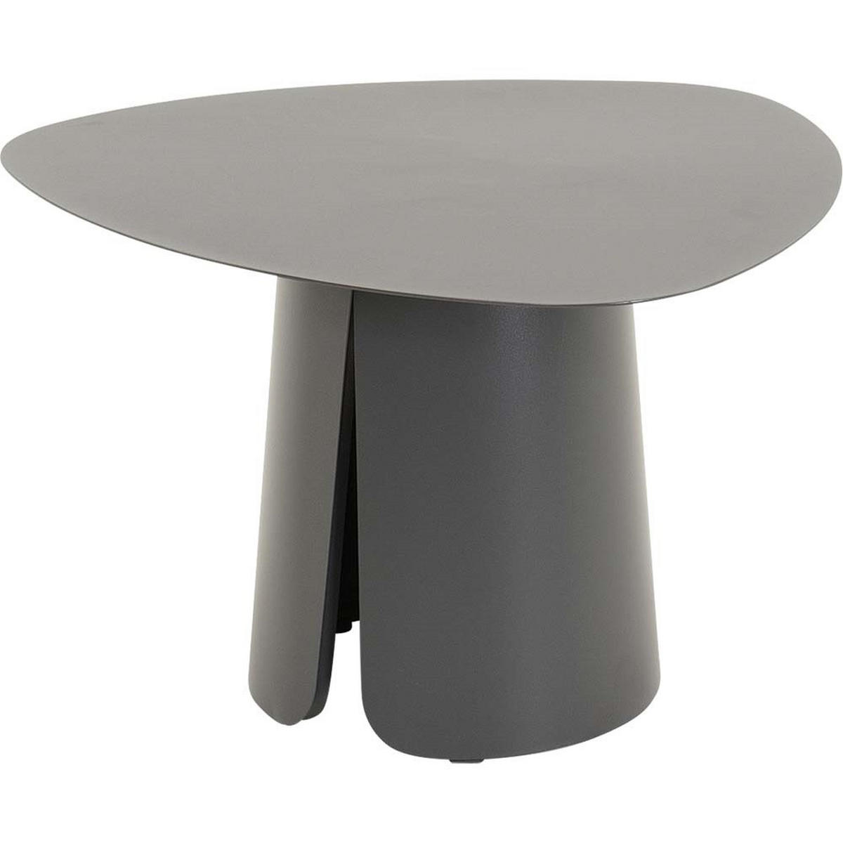 BEISTELLTISCH Luma - Anthrazit - 60/60/39 cm - Dunkelgrau, Metall (60/60/39cm) - Lesli Living