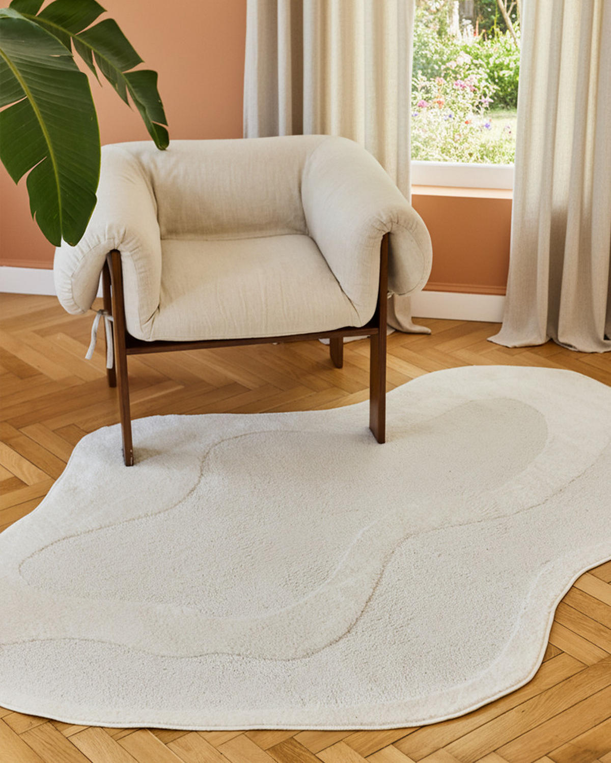 TEPPICH TERRA Creme 200/300 cm - Creme, Textil (200/300cm) - Tapiso