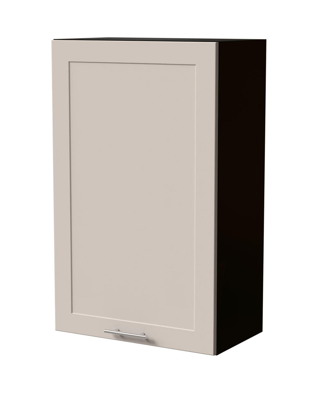 Feldmann-Wohnen Hängeschrank Kaschmir, Schwarz 60x96x32.5 cm