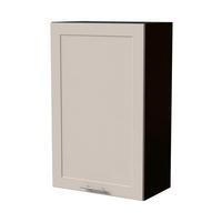 HÄNGESCHRANK Oslo W4/60/1 Schwarz / Kaschmir Matt 60 / 32,5 / 96cm - Kaschmir/Schwarz, Holz/Holzwerkstoff (60/96/32.5cm) - Feldmann-Wohnen