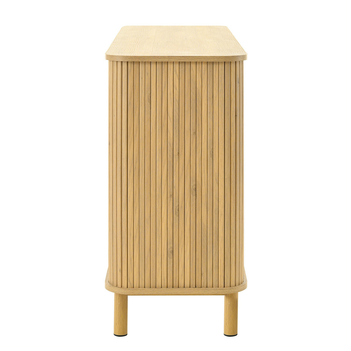 SIDEBOARD 140/40/80 cm in Naturfarbe mit 2 Türen, Schubladen & Metallbeinen - Naturfarben, Holzwerkstoff (140/80/40cm) - BEAOK