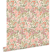 TAPETE Blumen 50 x 900 cm - Pink, Papier (50/900cm) - ESTAhome