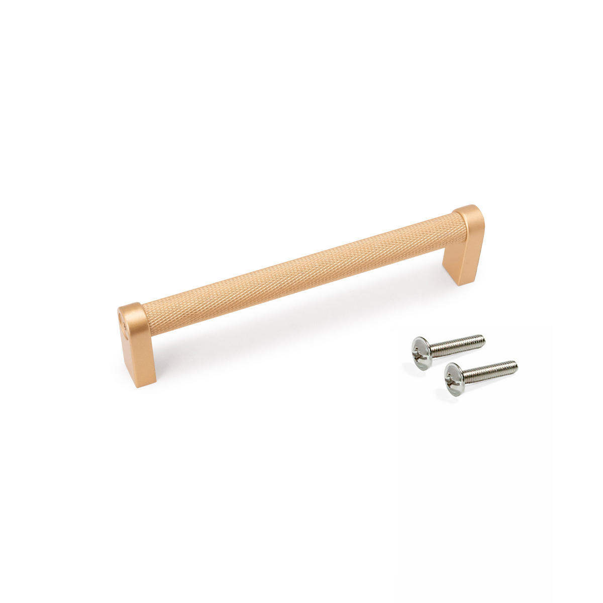MÖBELGRIFFE Bergen, L141mm, 128mm Achsenabstand, Aluminium, Goldfarben lackiert 5er-set - Goldfarben, Metall (12/3/18cm) - EMUCA