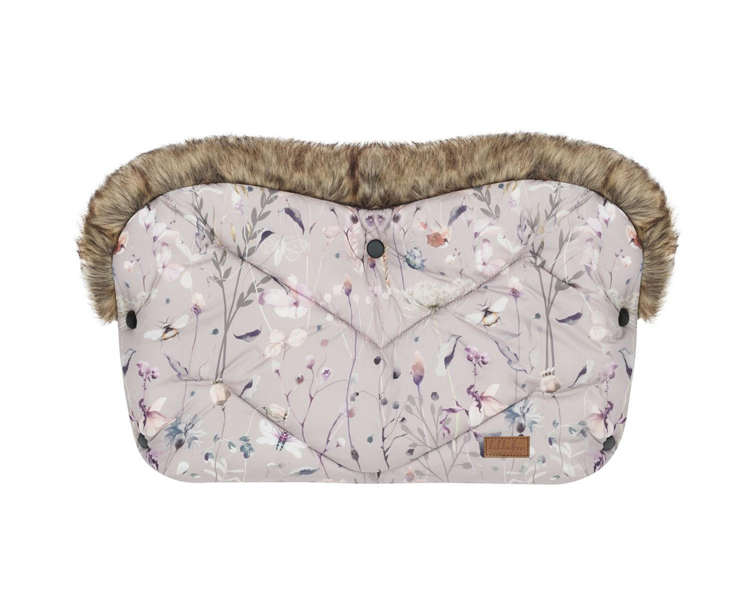 KINDERWAGEN Handwärmer Luxury grau Handmuff, Fleecefutter, wasserabweisend, Druckknöpfe, Steppdesign - Grau, Textil (50/3/30cm) - Kikka boo