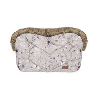 KINDERWAGEN Handwärmer Luxury grau Handmuff, Fleecefutter, wasserabweisend, Druckknöpfe, Steppdesign - Grau, Textil (50/3/30cm) - Kikka boo
