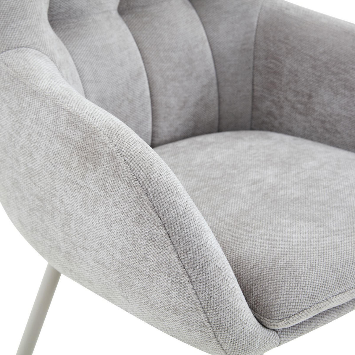 ESSZIMMERSTÜHLE SOMA 2er-Set hellgrau - Hellgrau, Textil (64/83/68cm) - IDIMEX