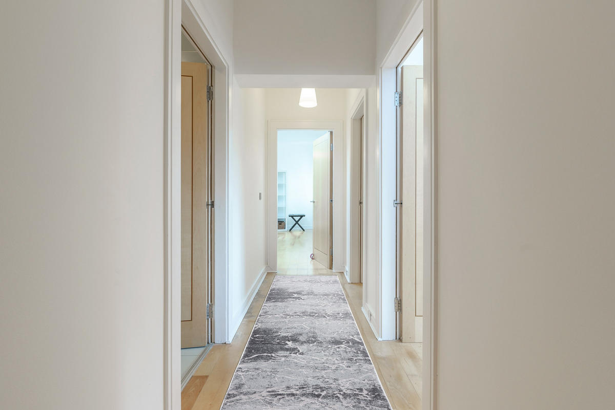 LÄUFER Strukturell MEFE 70/390 cm - Grau, Textil (70/390cm) - rugsX
