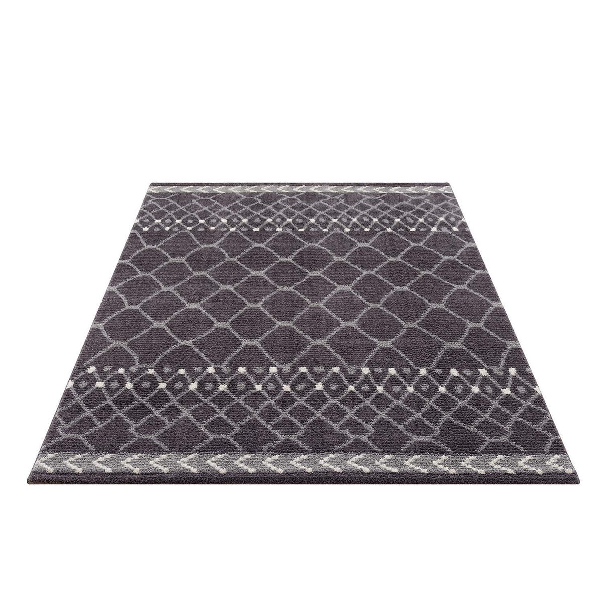 KURZFLOR-TEPPICH April 2312 Grau 140x200 cm - Grau, Textil (140/200cm) - carpet city