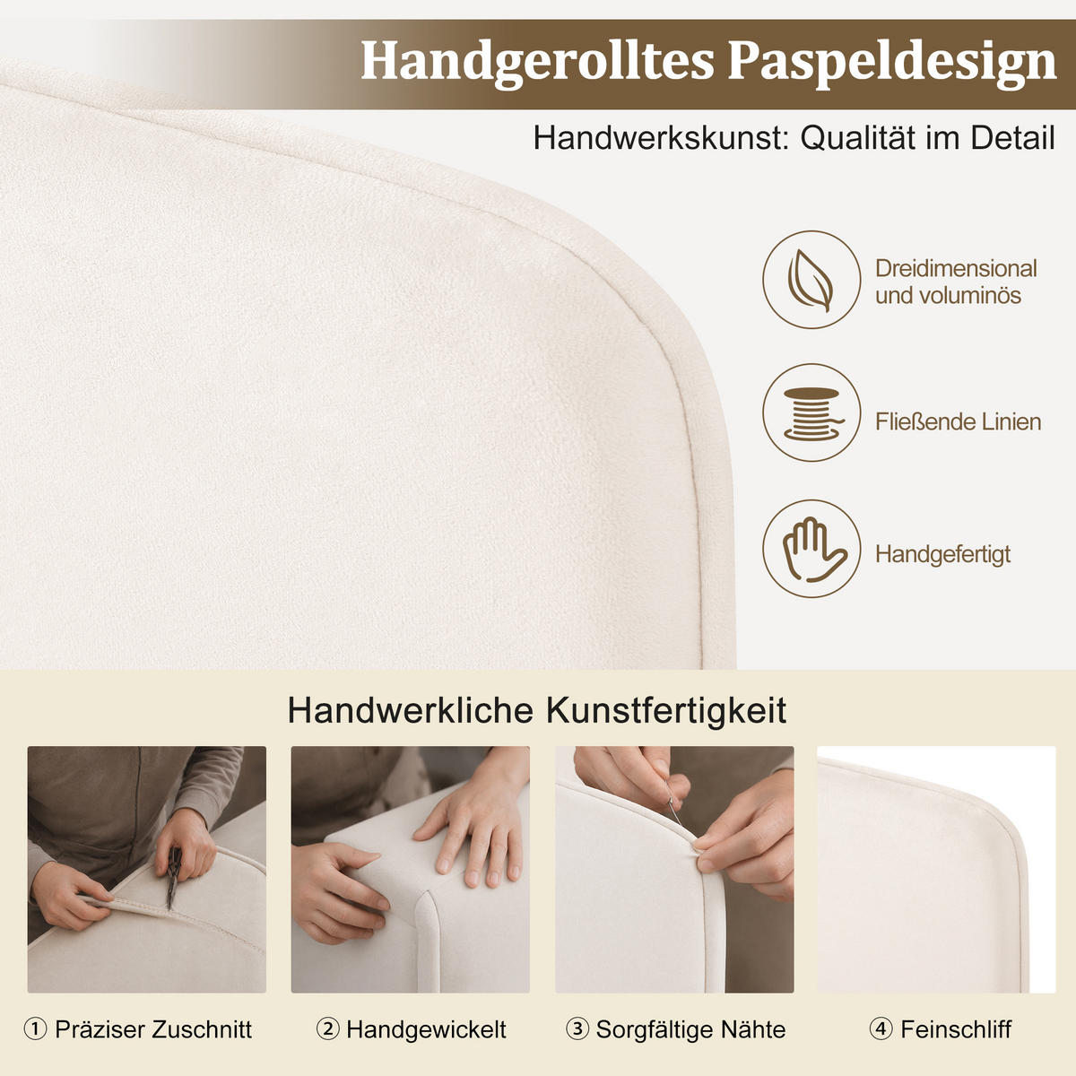 POLSTERBETT 90x200 Hydraulik Samt Beige - Beige, Textil (90/200cm) - FLIEKS