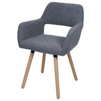 ESSZIMMERSTUHL Anthrazit - Dunkelgrau/Anthrazit, Textil (56/80/53cm) - Jamb