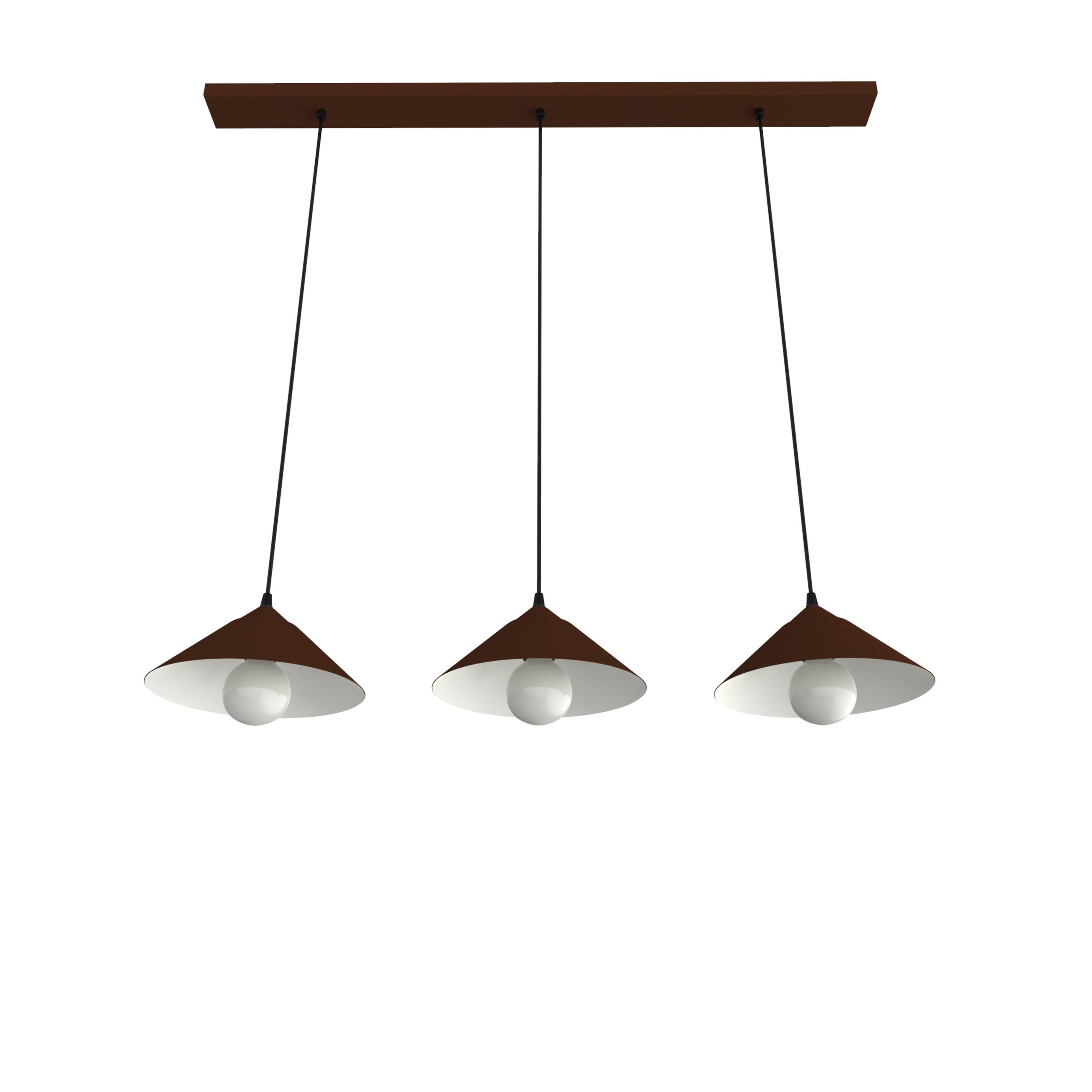 HÄNGELEUCHTE - Dunkelbraun, Metall (25/100/120cm) - Lumicom