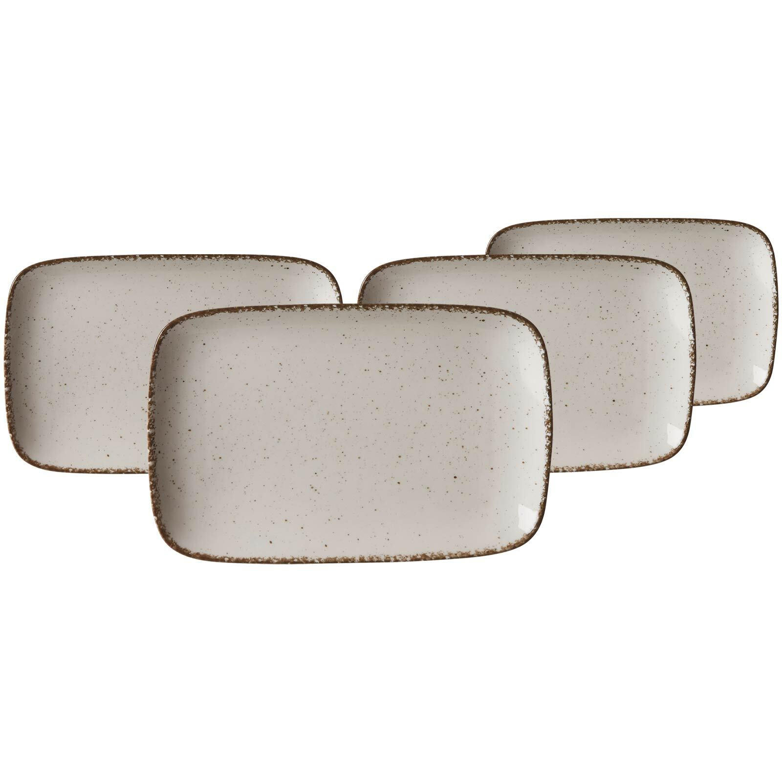 PLATTEN Casa Beige 24 x 15,5 cm 4er Set - Beige, Keramik (15.5/3/24cm) - Ritzenhoff Breker