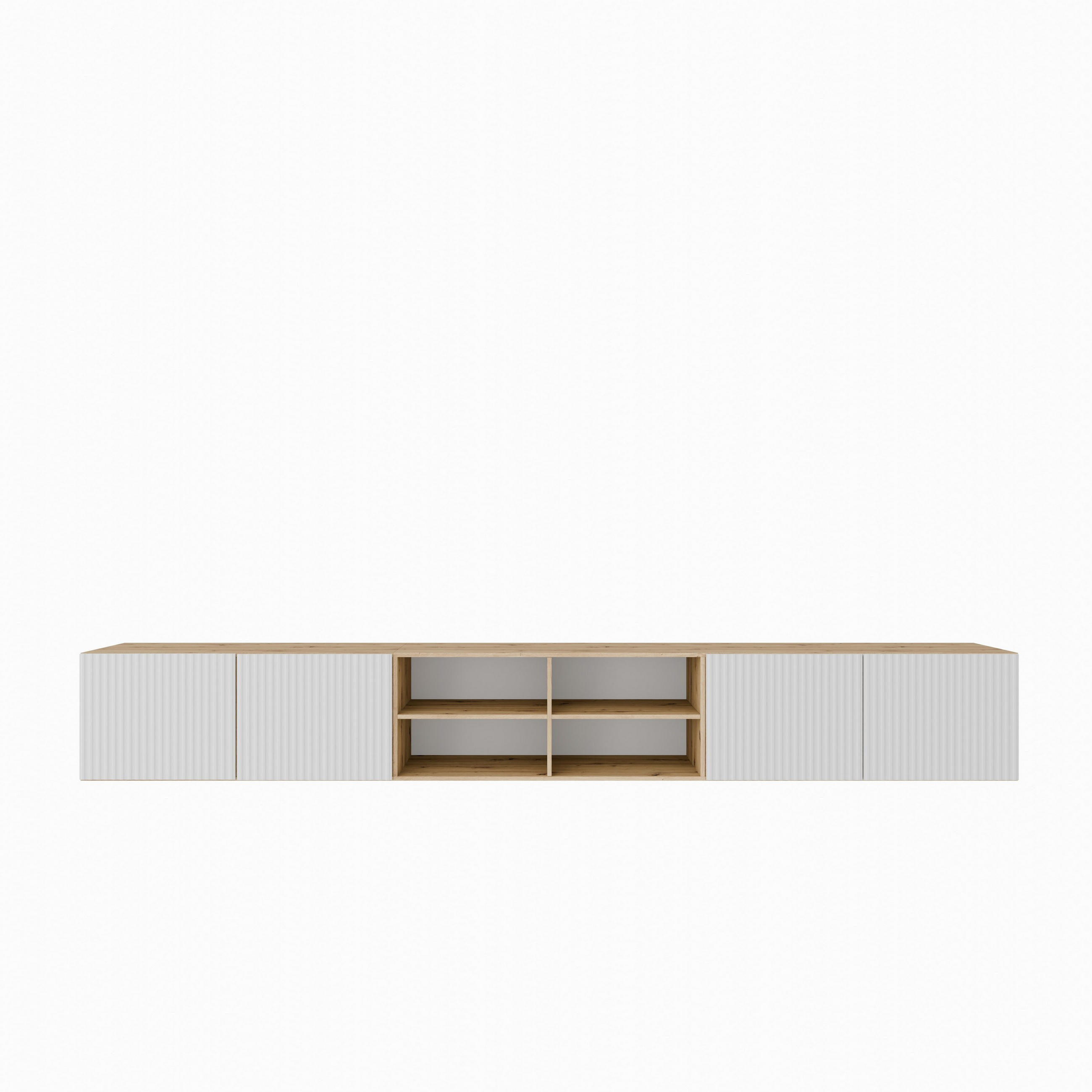 LOWBOARD VAREN 300/41/40 cm, Hängender TV-Schrank Eiche Artisan - Eiche Artisan, Holzwerkstoff (300/41/40cm) - MASSENO