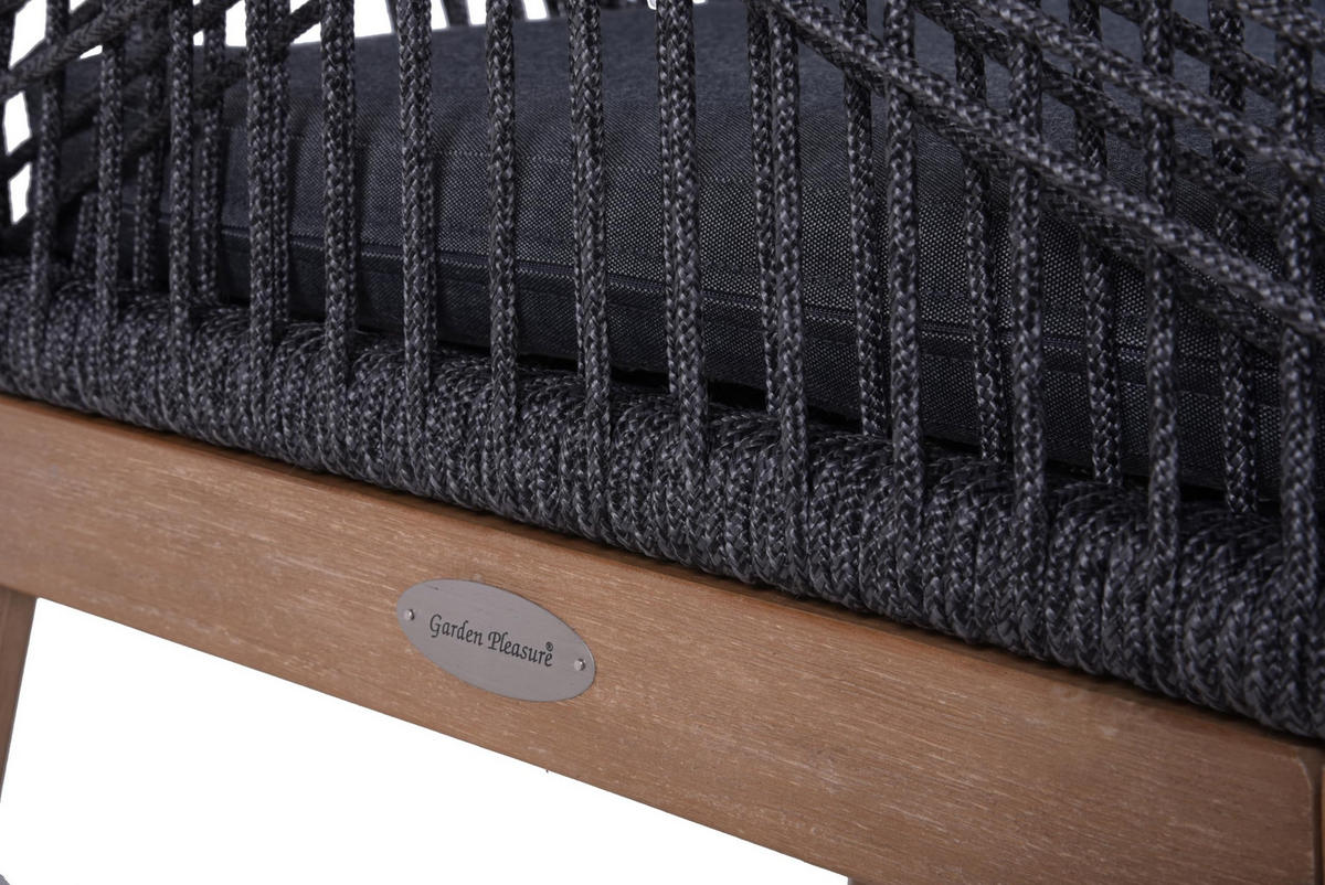 GARTENSTUHL 4er Set Marcus Anthrazit Gartenstühle - Anthrazit, Holz (68/84/62cm) - DELUKE