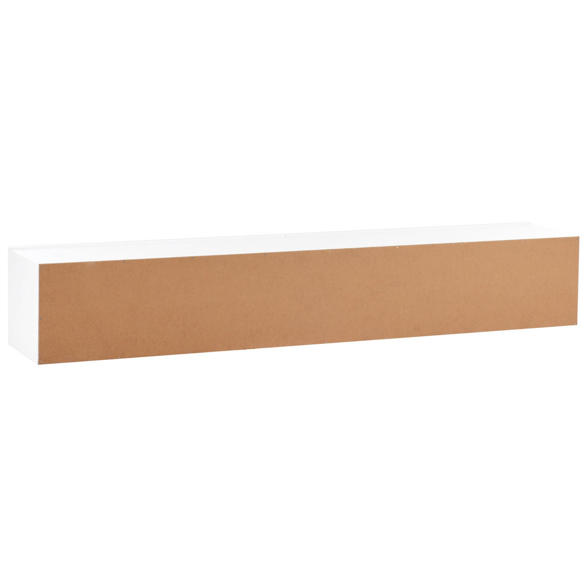WANDMONTIERTER-TV-SCHRANK Weiß Gladstone - Weiß, Holzwerkstoff (180/30/32cm) - Beliani