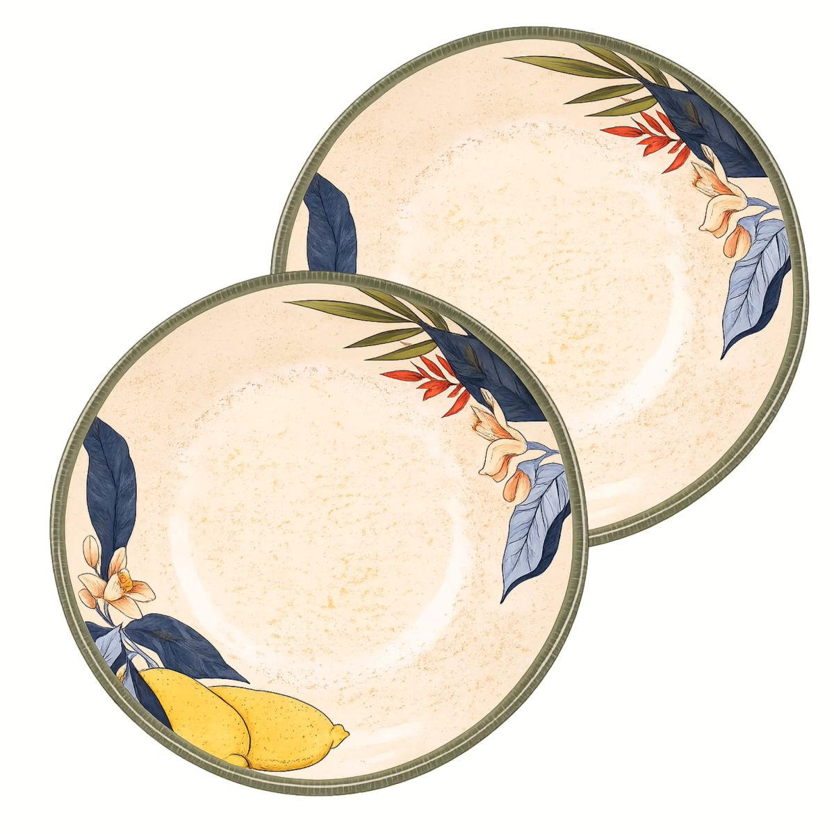 GESCHIRRSET 8-teilig Limu Melamin - Multicolor, Kunststoff (35/3/35cm) - Rose & Tulipani