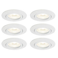 LED EINBAUSTRAHLER KANT Metall Weiß - Weiß, Metall (8.2/8.2/9.5cm)
