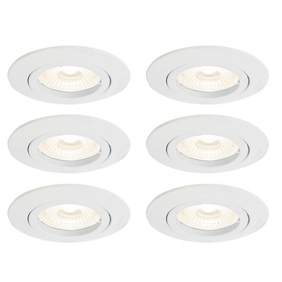 LED EINBAUSTRAHLER KANT Metall Weiß - Weiß, Metall (8.2/8.2/9.5cm)