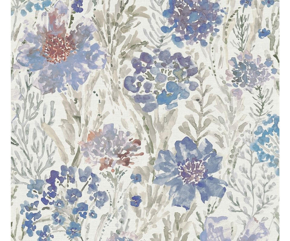 VLIESTAPETE Blau 53/1005 cm - Blau, Textil (53/1cm) - KUNSTLOFT