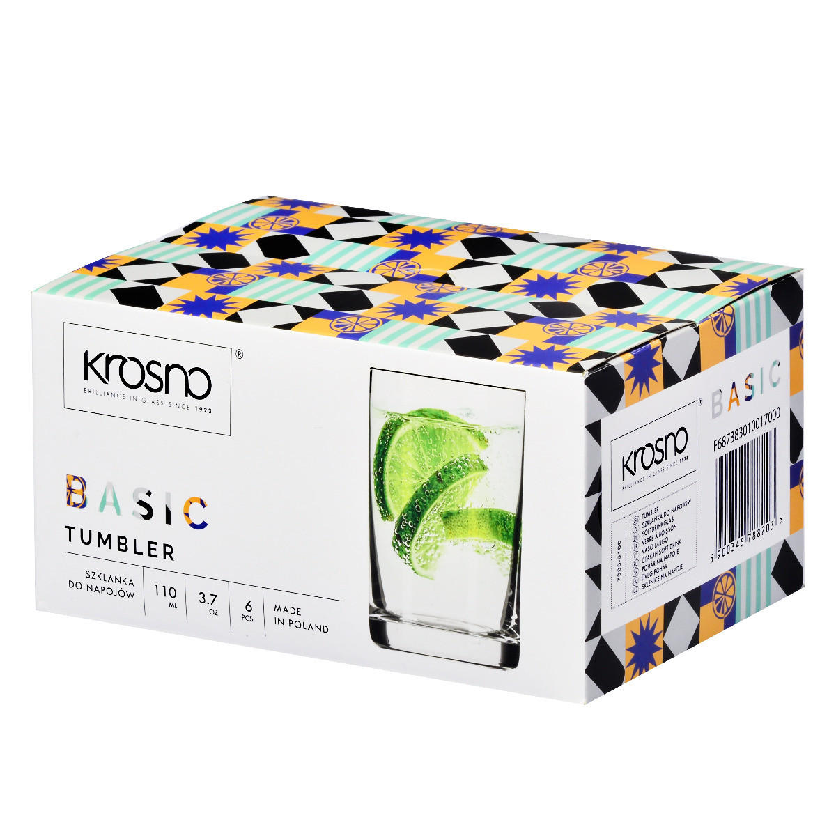 TRINKGLÄSER BASIC, 6ER-SET, 110 ML - Transparent, Glas (0.11L) - Krosno Glass