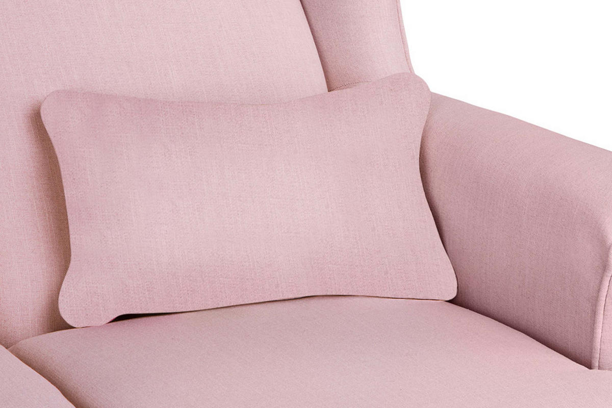 DOPPELSESSEL STRALIS Klassische Stil, Rosa - Pink, Textil (136/106/96cm) - KONSIMO®