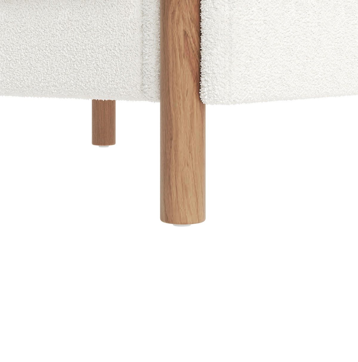 SESSEL mit Armlehnen 87 x 83 x 88,5 cm Teddy Weiß - Weiß, Holzwerkstoff (83/88.5/87cm) - Meubliv