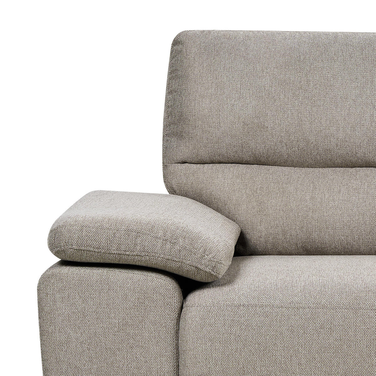 3-SITZER-SOFA hellbraun Vogar - Hellbraun, Textil (195/90/74cm) - Beliani