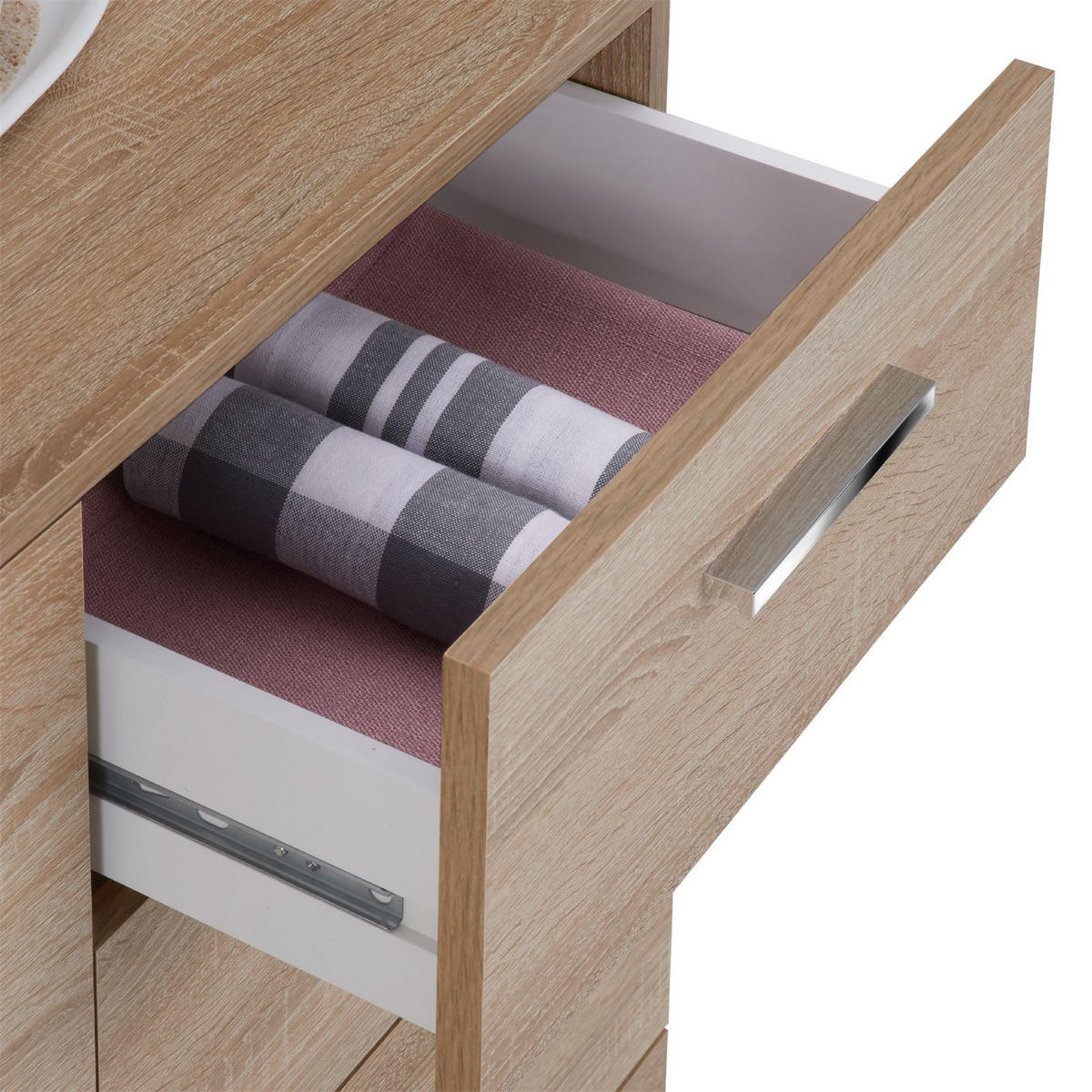 KOMMODE CHICAGO - Sonoma Eiche, Holzwerkstoff (91/82/40cm) - CARO-Möbel