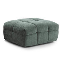 HOCKER, Grün - Grün, Textil (72/45/91cm) - Oviala