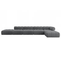 ECKSOFA modulares Sofa Kerru-L3 - 475x190x70 cm Dunkelgrau Cord - Dunkelgrau, Holzwerkstoff/Textil (475/190cm) - ALTDECOR