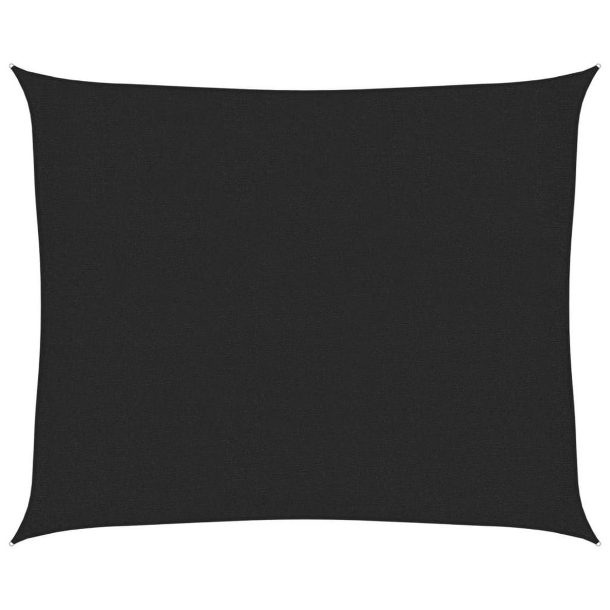 SONNENSEGEL 160 g/m² Schwarz 2,5x3 m HDPE - Schwarz, Textil (300/250cm) - furnicato
