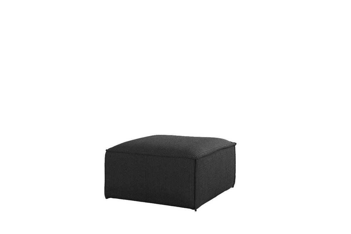 POLSTERHOCKER Celes Premium 65x65cm - Anthrazit, Holzwerkstoff/Textil (65/40/65cm) - Fun Möbel