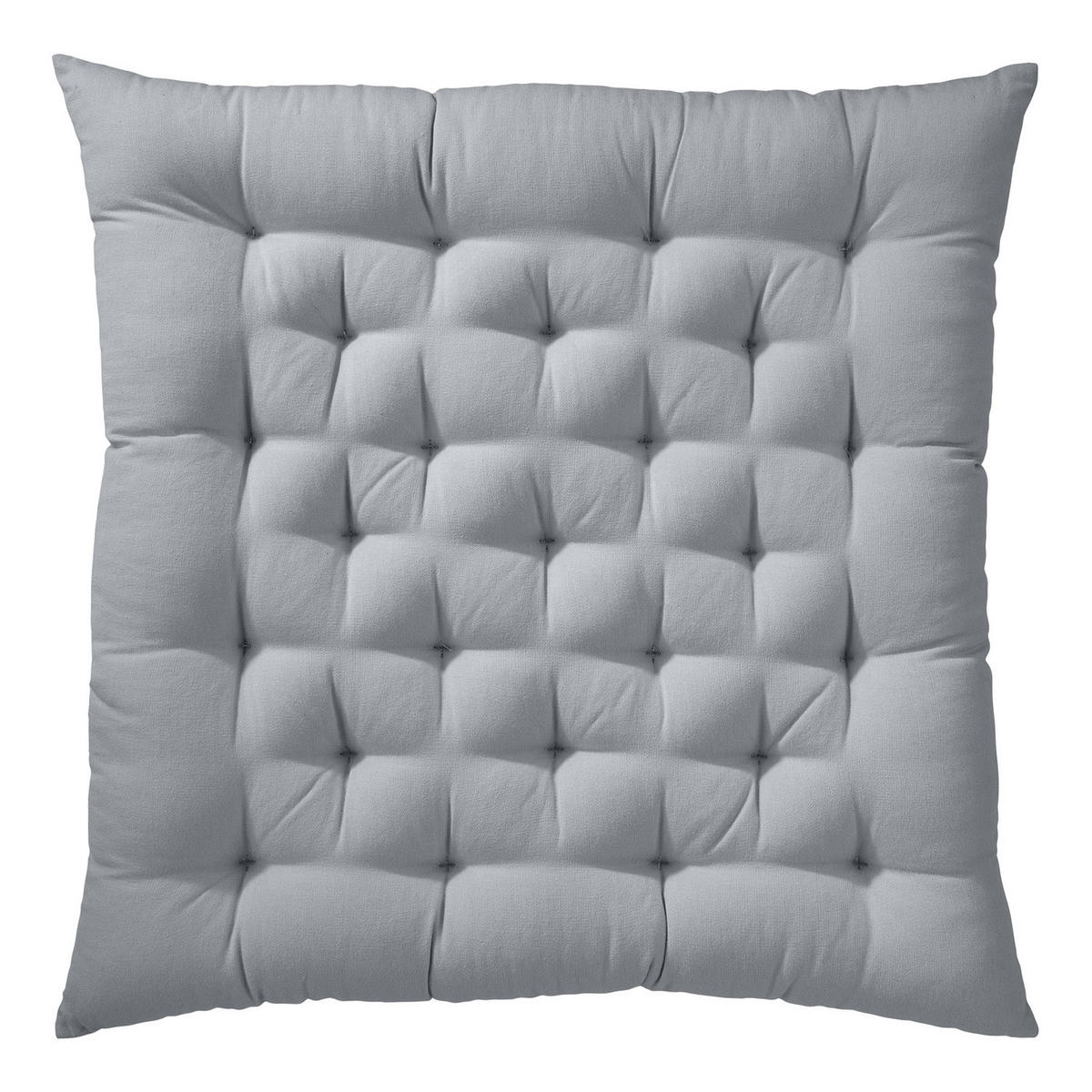 FUTONKISSEN Solid 42x42 cm - Grau, Textil (42/42cm) - Butlers